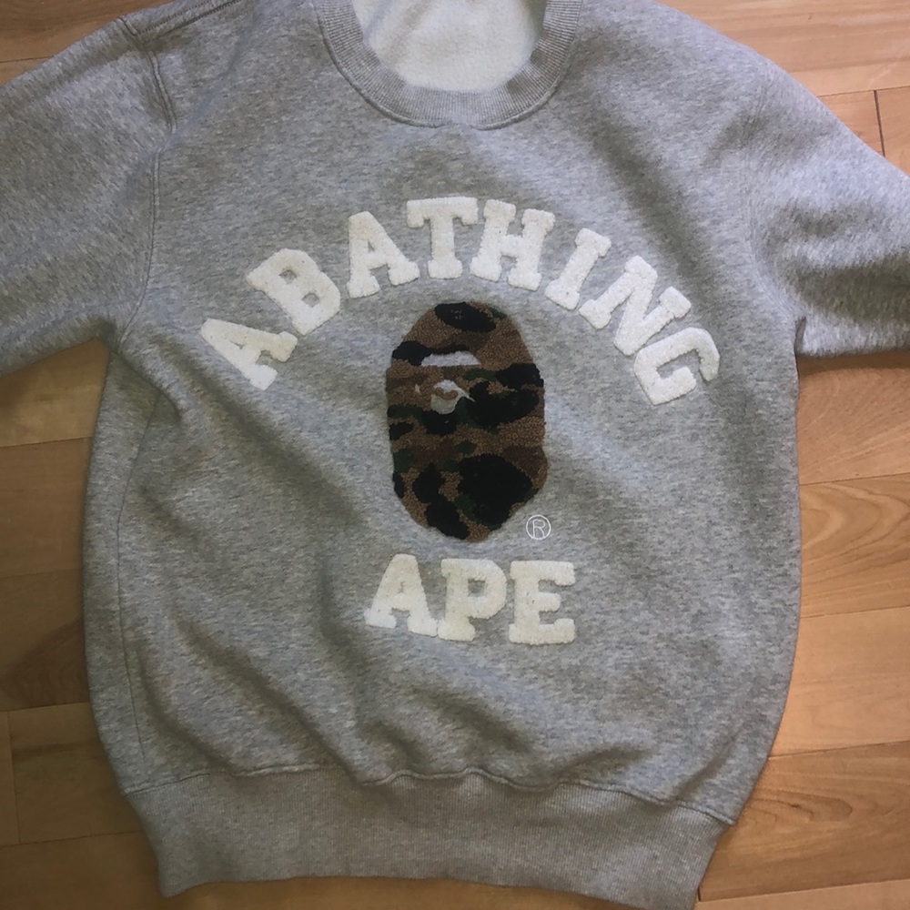 Super soft and and warm FAKE bathing ape pullover